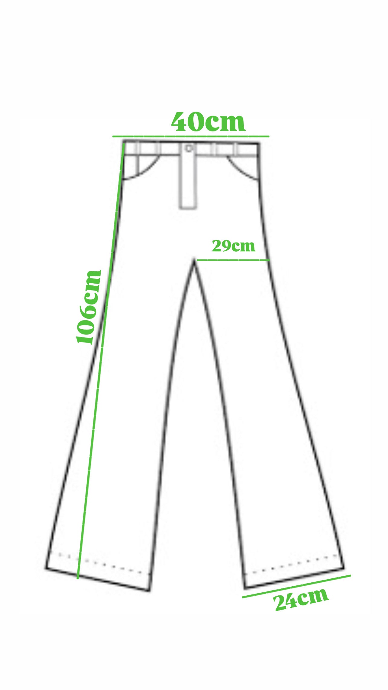 Off-White Denim Flared Leg Pant (Usato/Used)