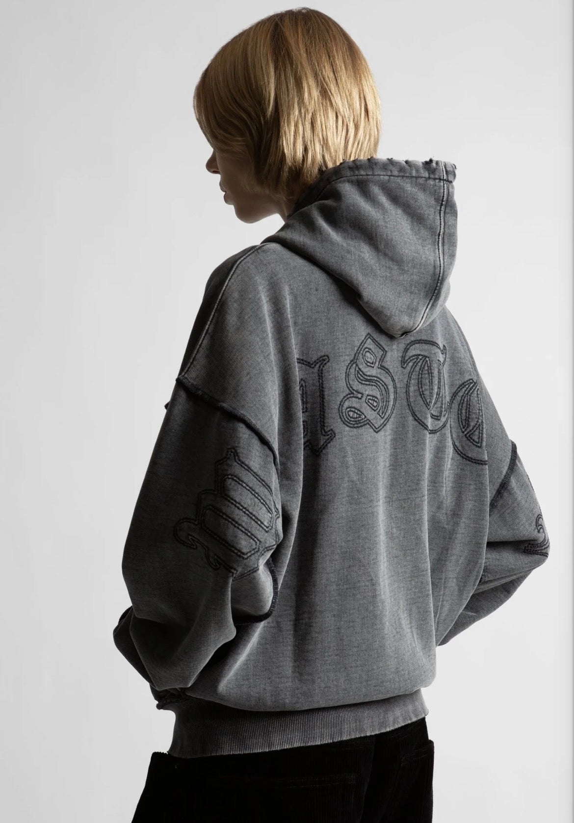 Wasted Paris Kingdom Curve Faded Zip Hoodie