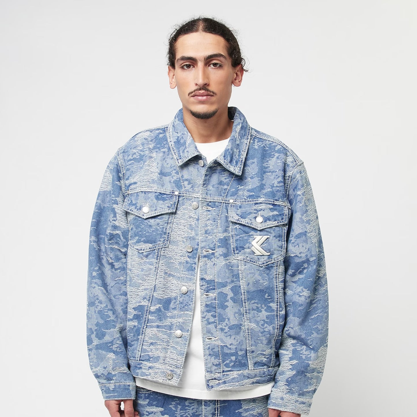 Karl Kani OG Distress CAmo Os Denim Jacket