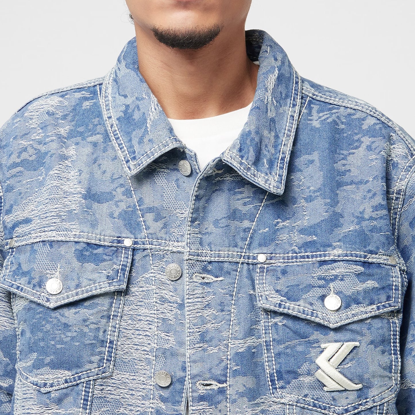 Karl Kani OG Distress CAmo Os Denim Jacket