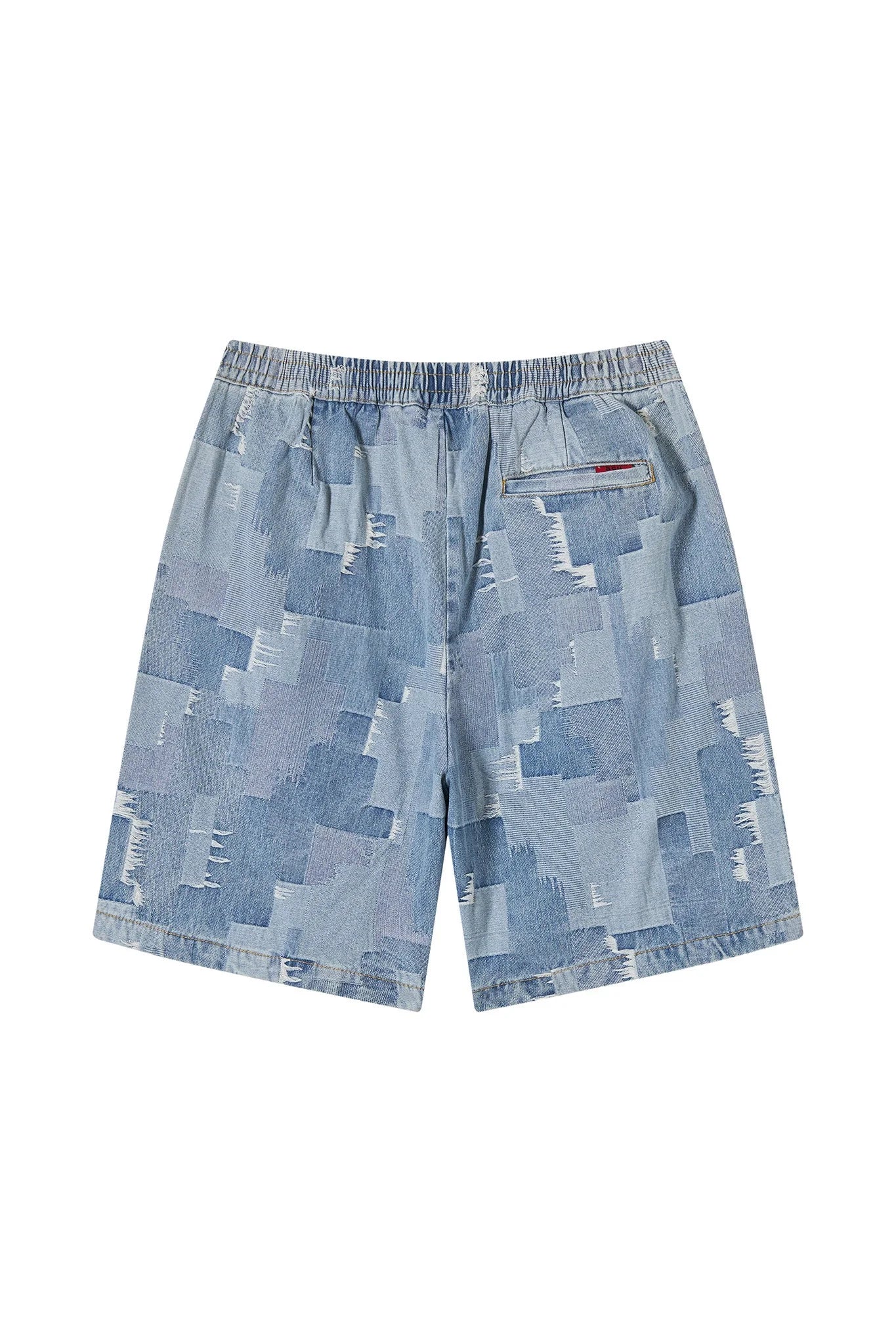 Acupuncture Patch Work Denim Short