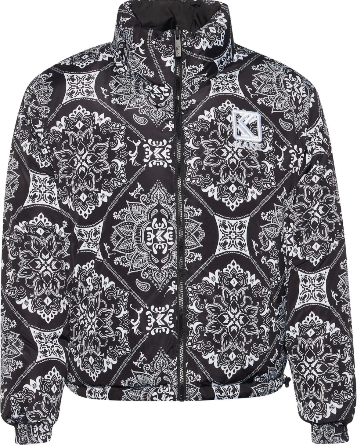 Karl Kani Retro Paisley Reversible Block Puffer Jacket (Woman)