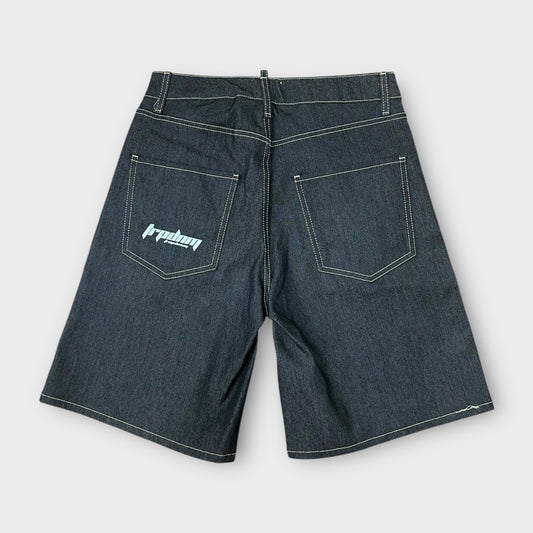 Trap Denim Raw Denim Set Shorts