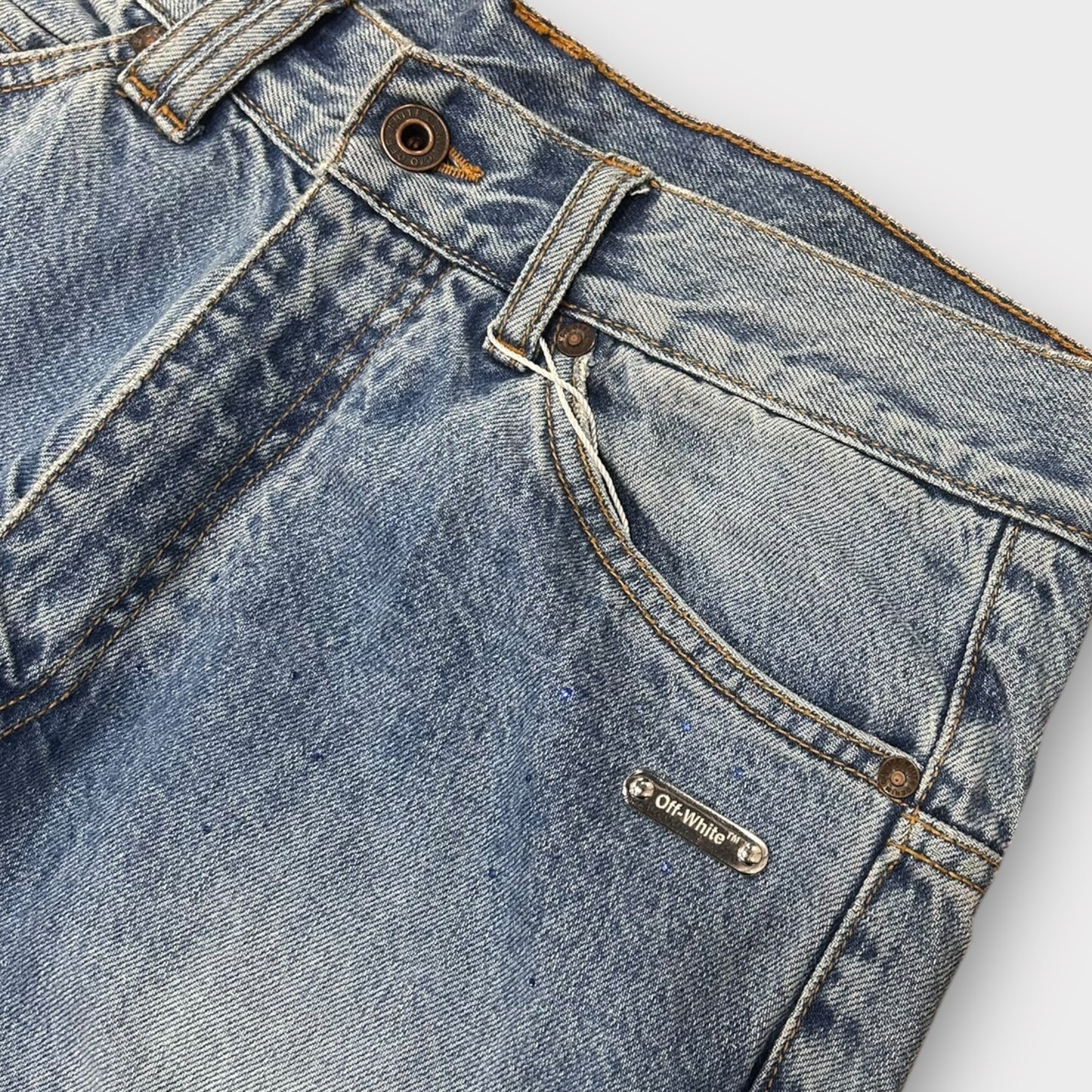 Off-White Denim Flared Leg Pant (Usato/Used)
