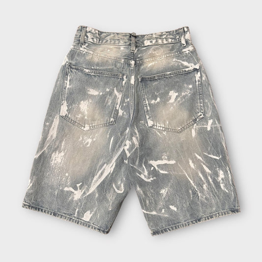 Trap Denim Paint Washed Denim Jorts