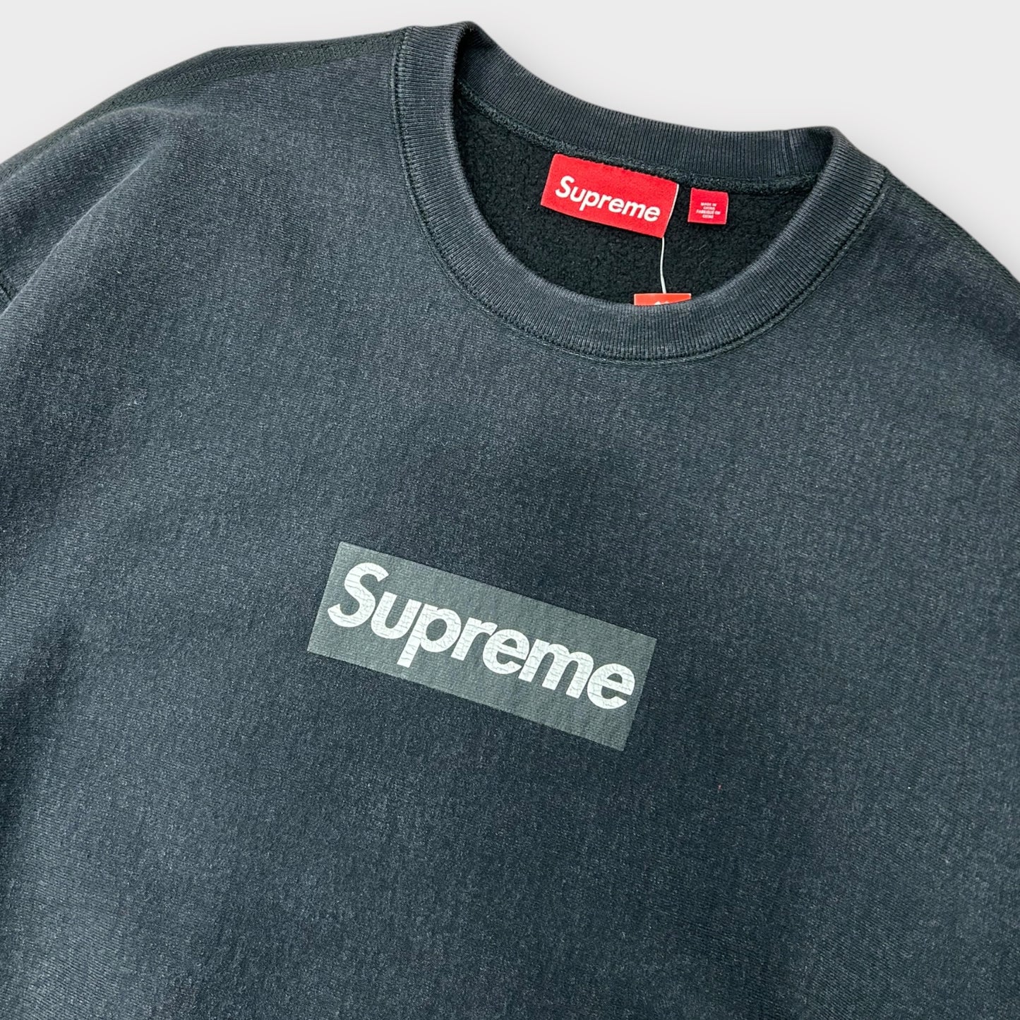 Supreme Washed Box Logo Crewneck