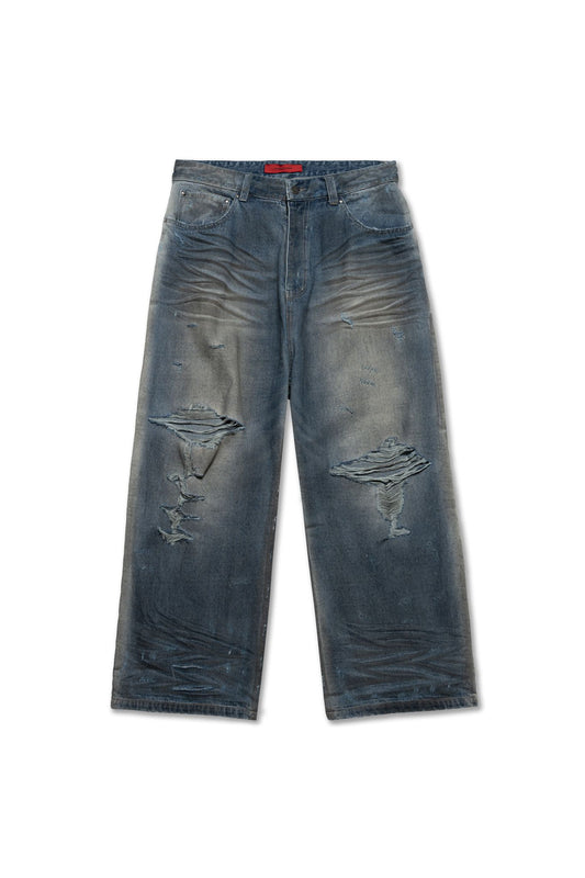 Acupuncture Ripped Jeans Blue