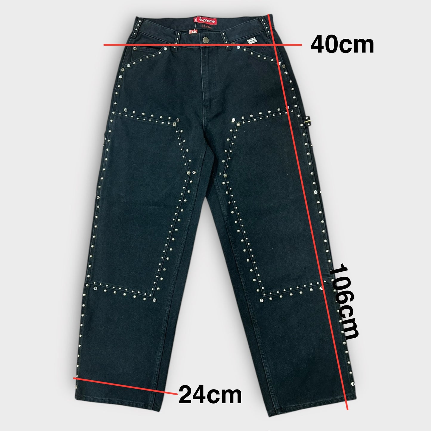 Supreme X BB Simon Studded Double Knee Painter Pant