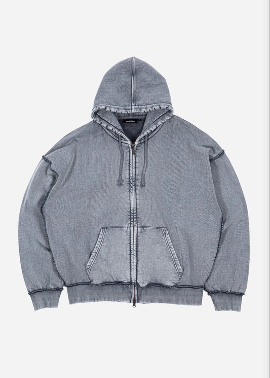 Wasted Paris Kingdom Curve Faded Zip Hoodie