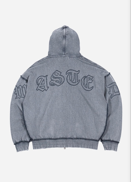Wasted Paris Kingdom Curve Faded Zip Hoodie