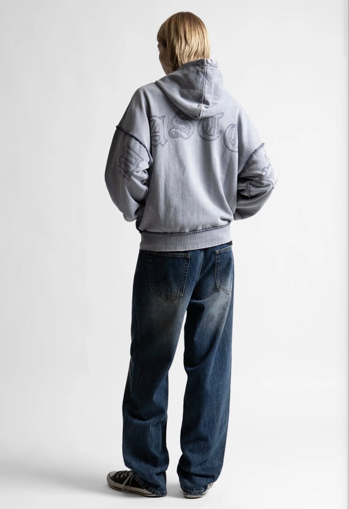 Wasted Paris Kingdom Curve Faded Zip Hoodie