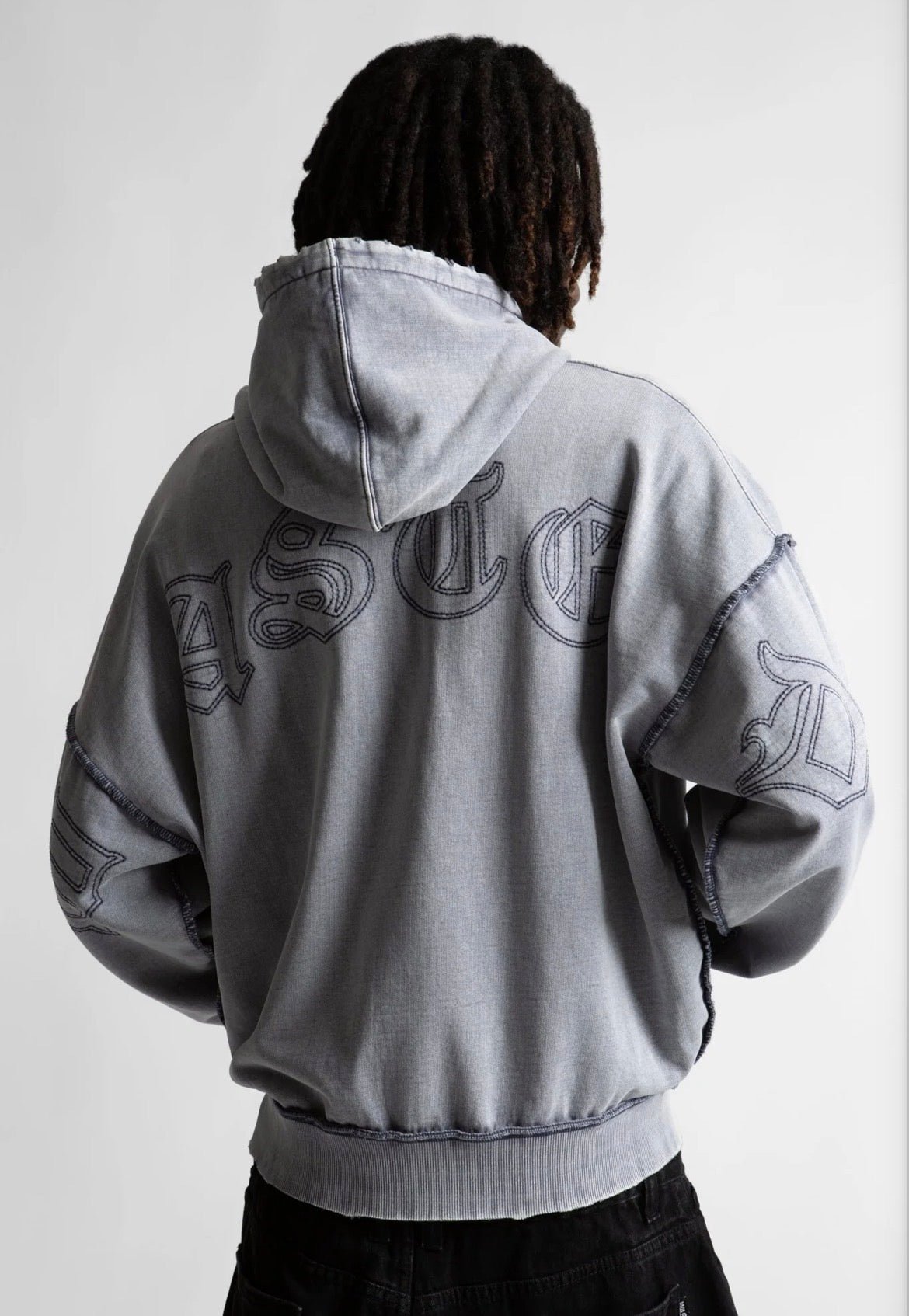 Wasted Paris Kingdom Curve Faded Zip Hoodie
