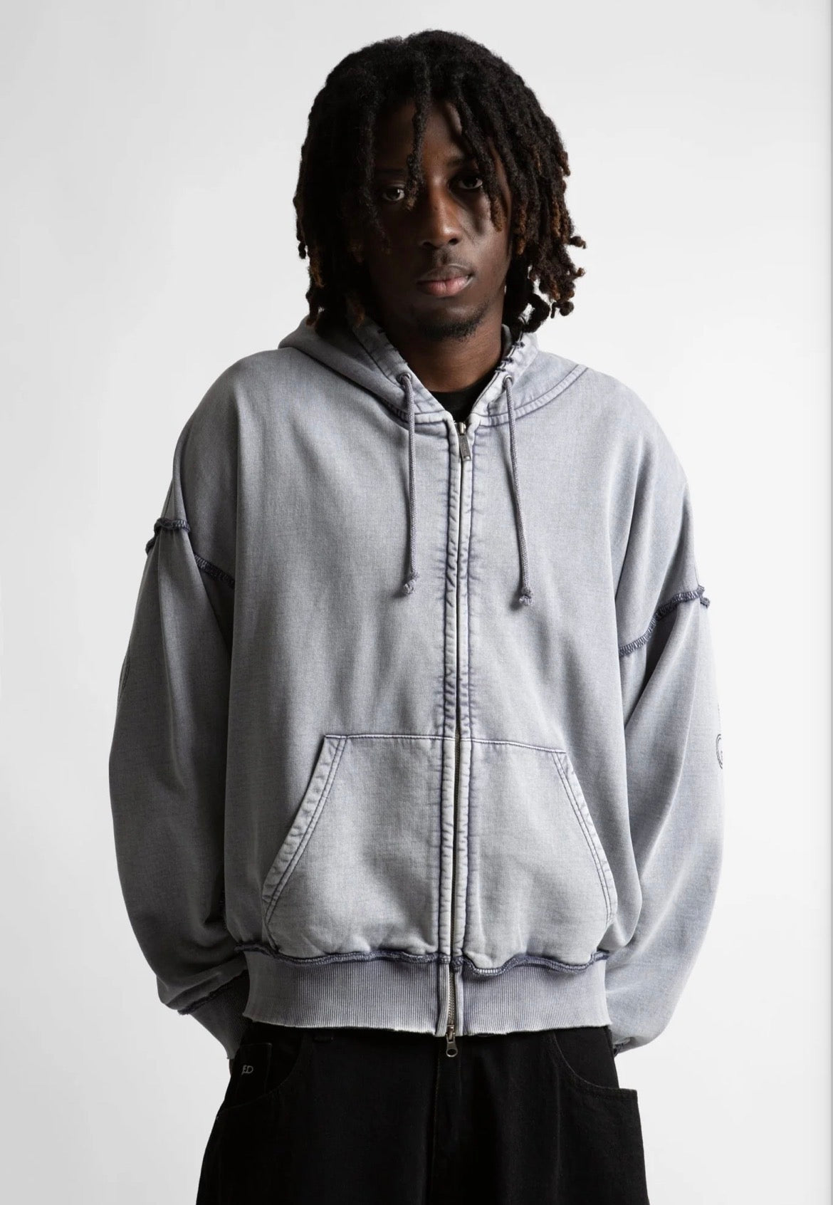 Wasted Paris Kingdom Curve Faded Zip Hoodie