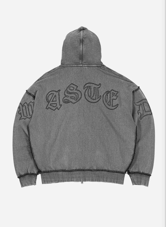 Wasted Paris Kingdom Curve Faded Zip Hoodie