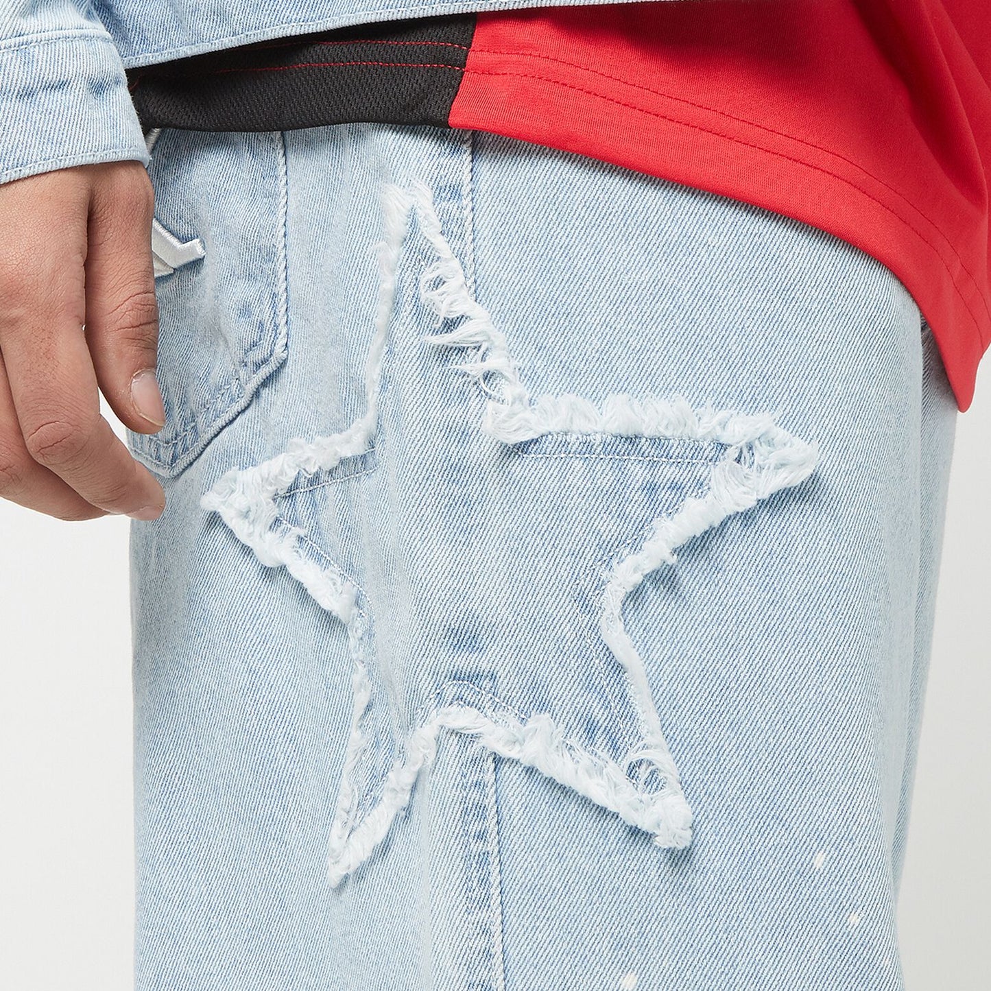 Karl Kani OG Baggy Five Pocket Paintsplatter Denim