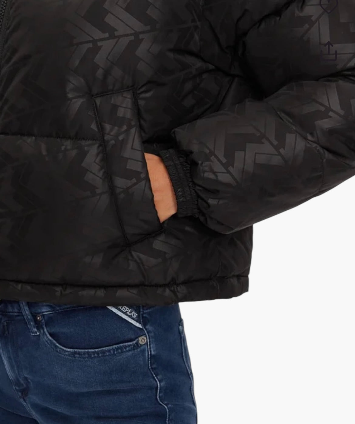 Karl Kani OG AOP Crop Puffer Jacket (W)