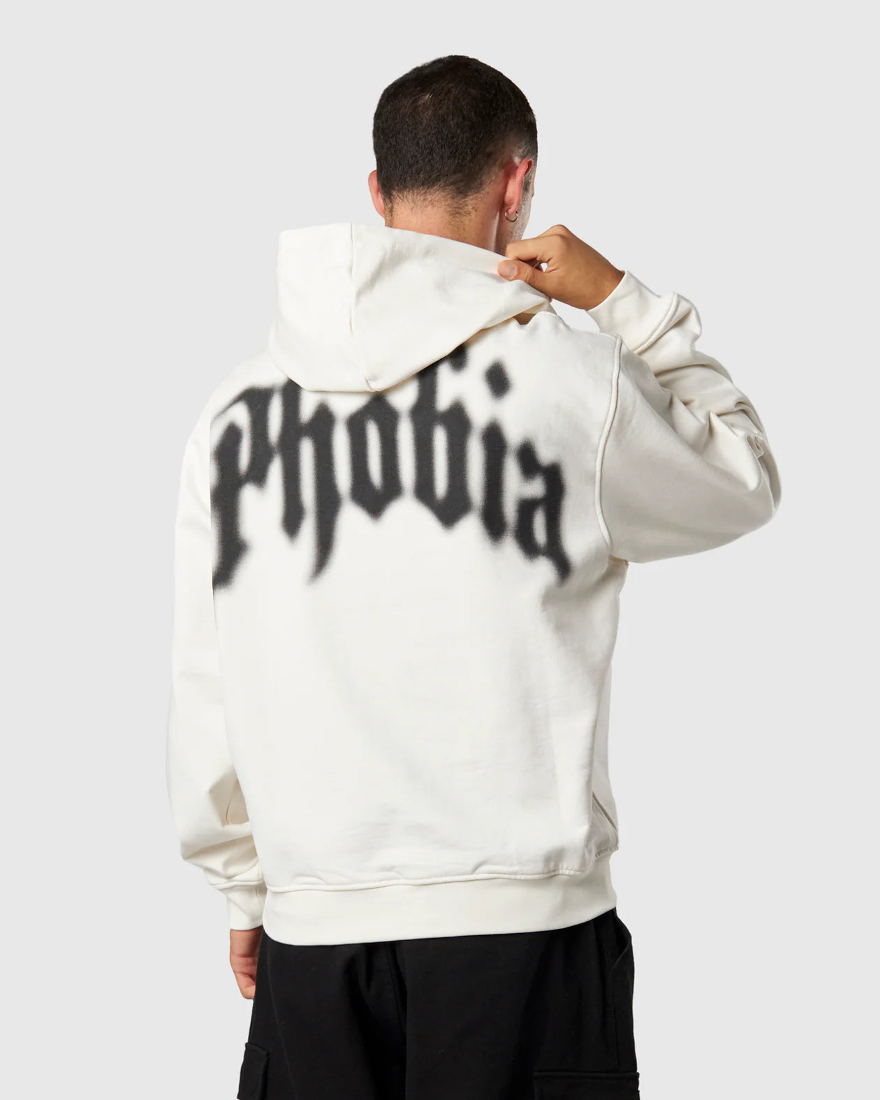 Phobia Foggy Logo Print Hoodie