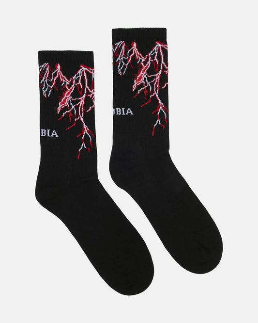 Phobia Archive Red Lightning Socks