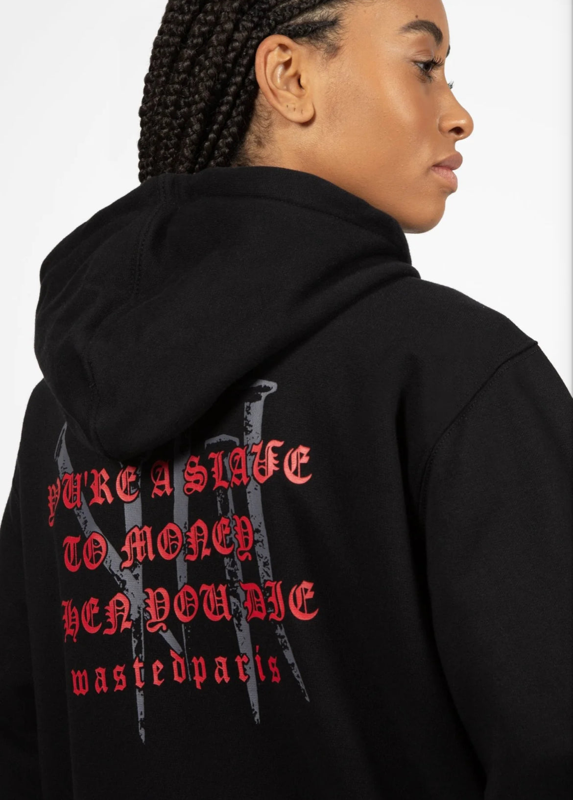 Wasted Paris Stake Zip Hood