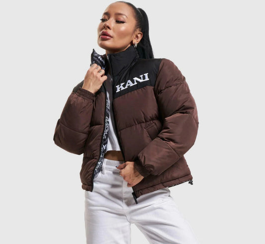 Karl Kani Retro Paisley Reversible Block Puffer Jacket (Woman)