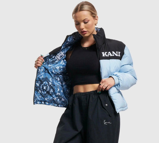 Karl Kani Retro Paisley Reversible Block Puffer Jacket (Woman)