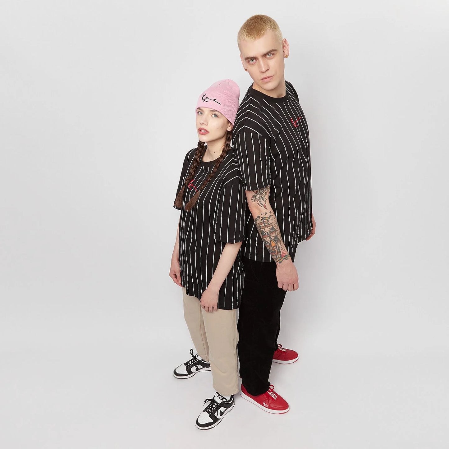 Karl Kani Small Signature Pinstripe Tee