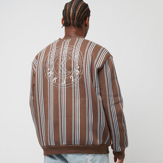 Karl Kani Small Signature Striped Crew