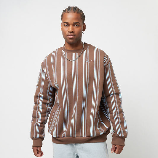 Karl Kani Small Signature Striped Crew