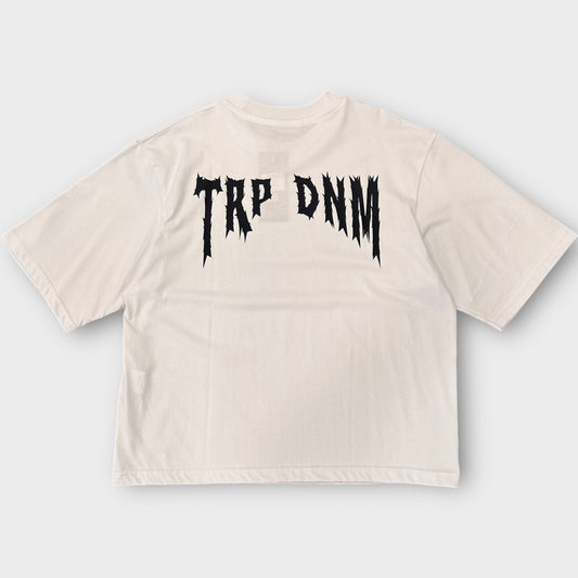 Trap Denim Crop Tee