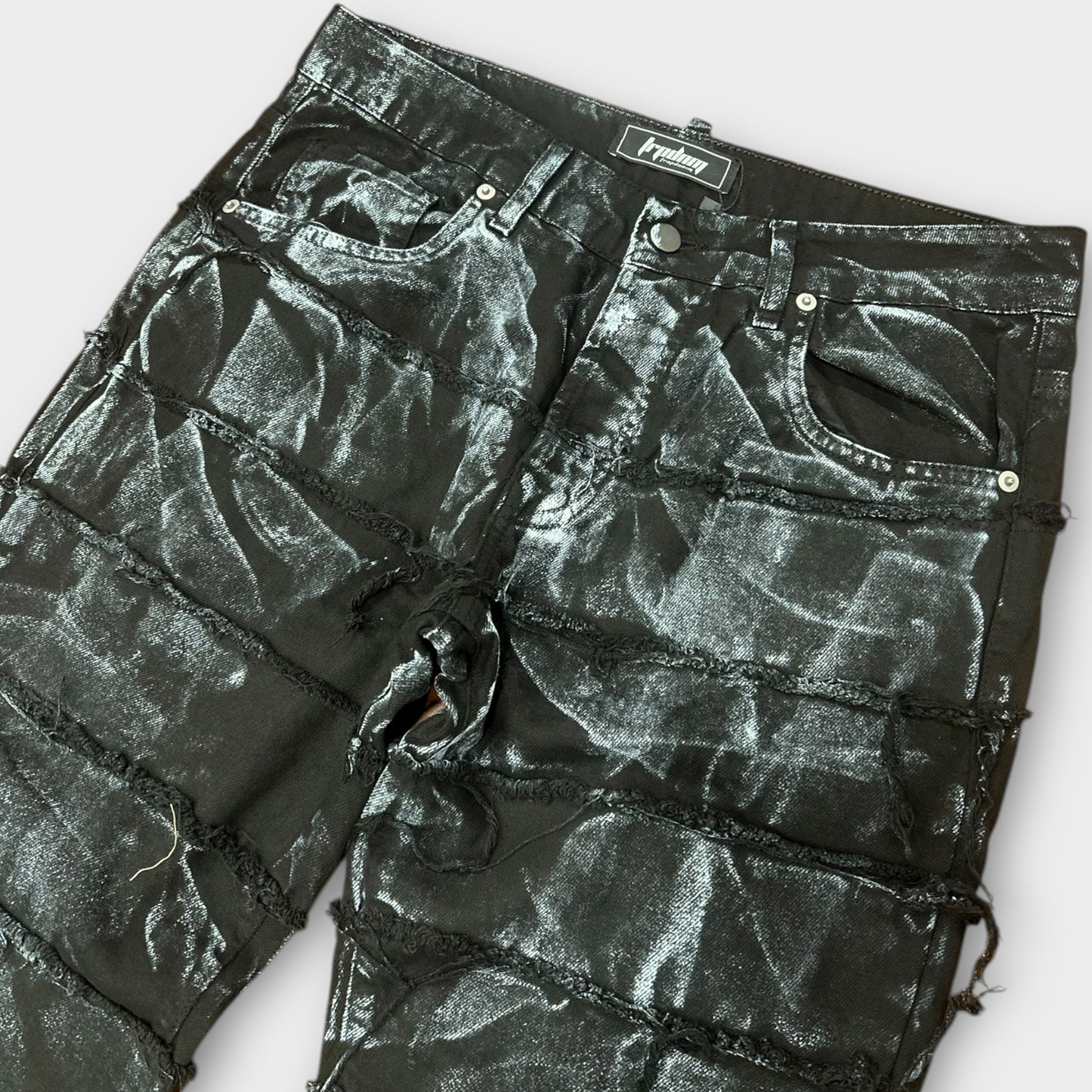 Trap Denim Flared Pant