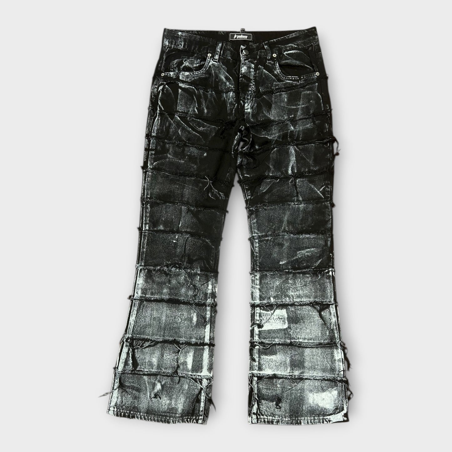 Trap Denim Flared Pant