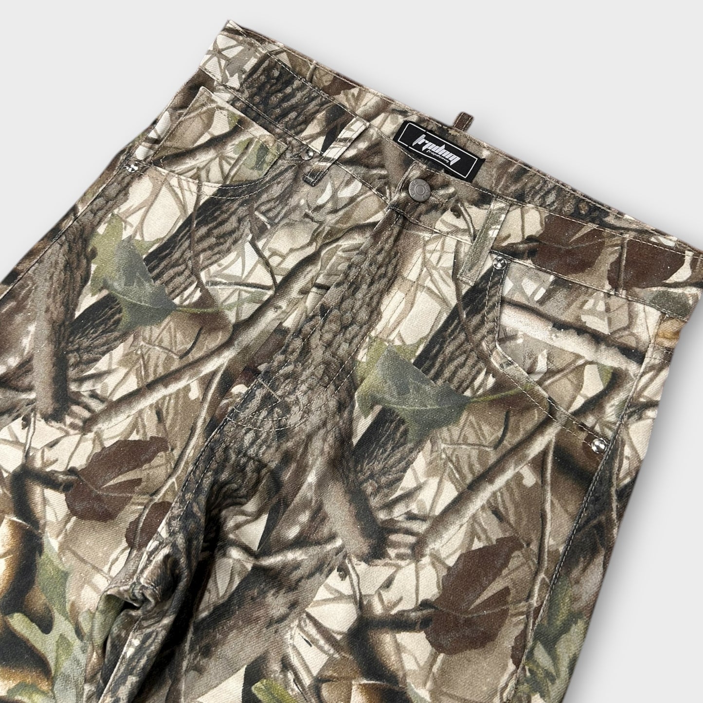 Trap Denim Camo Pant Big Logo