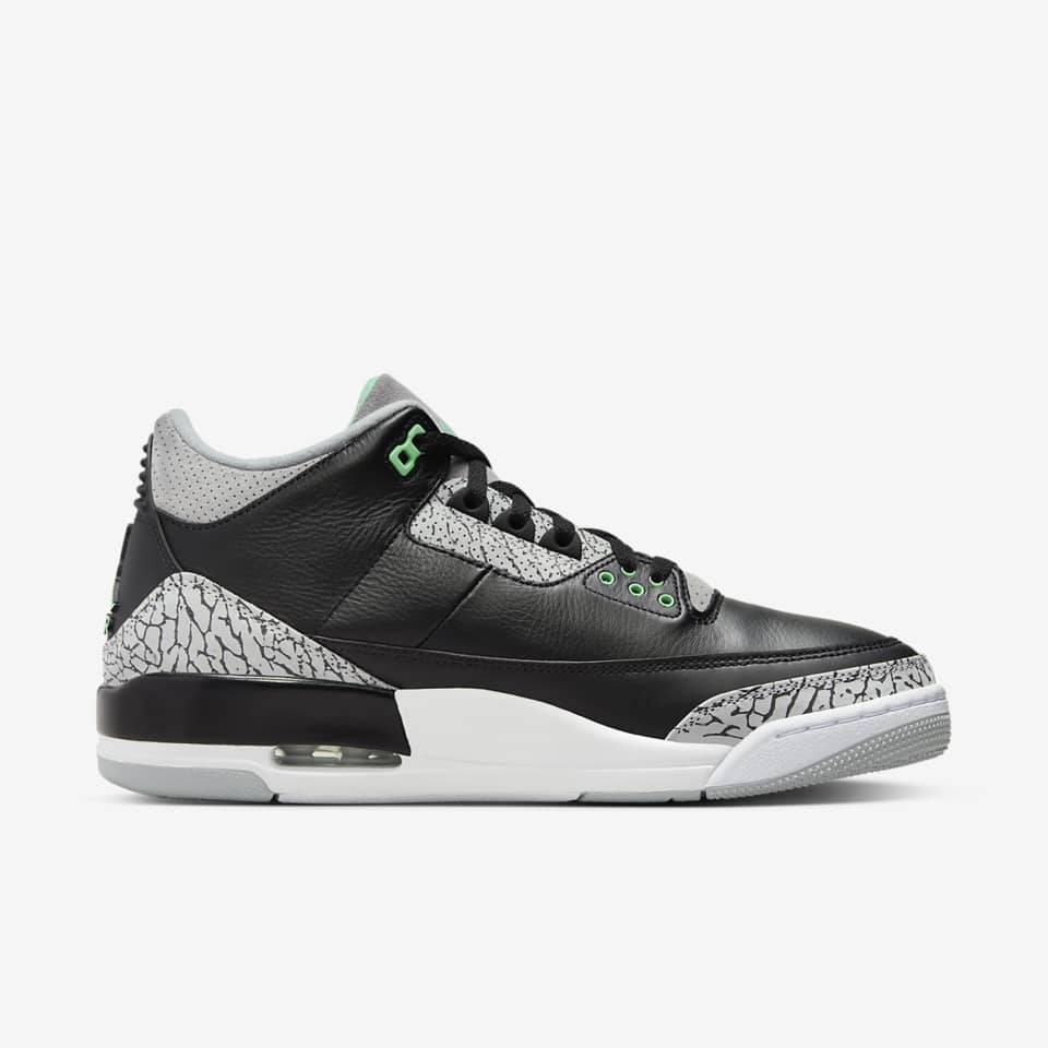 Jordan 3 Retro Green Glow