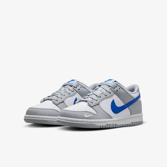 Nike Dunk Low Mini Swoosh Wolf Grey Game Royal (GS)