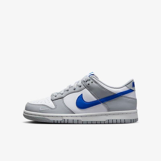 Nike Dunk Low Mini Swoosh Wolf Grey Game Royal (GS)