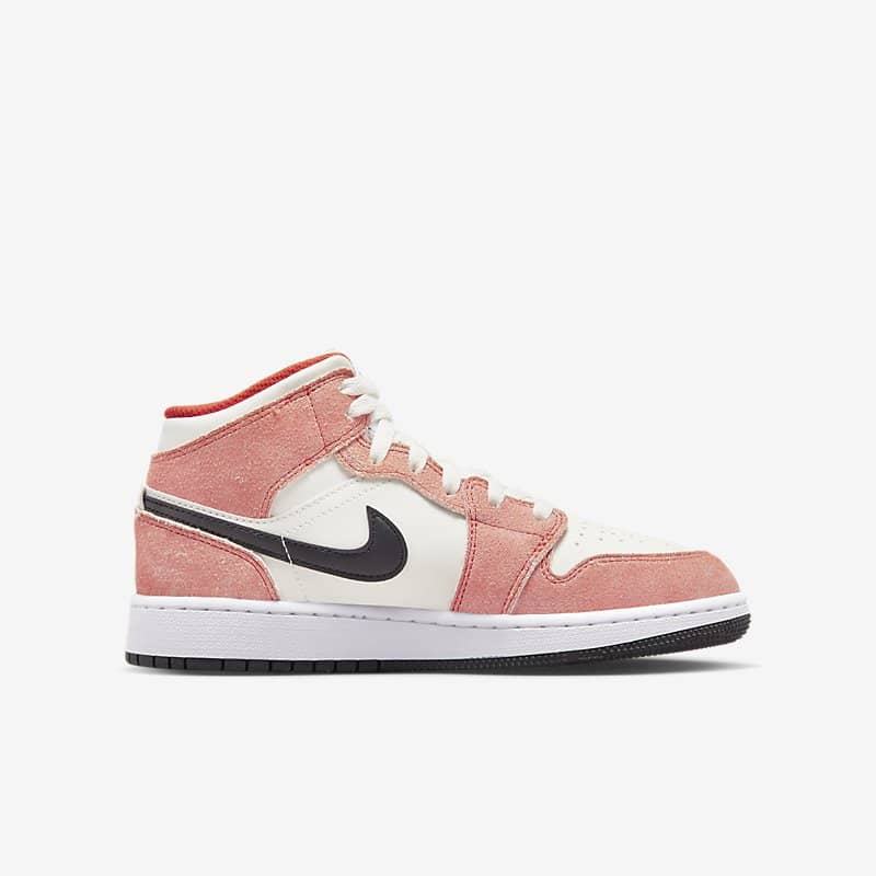 Jordan 1 Mid SE Orange Suede (GS)