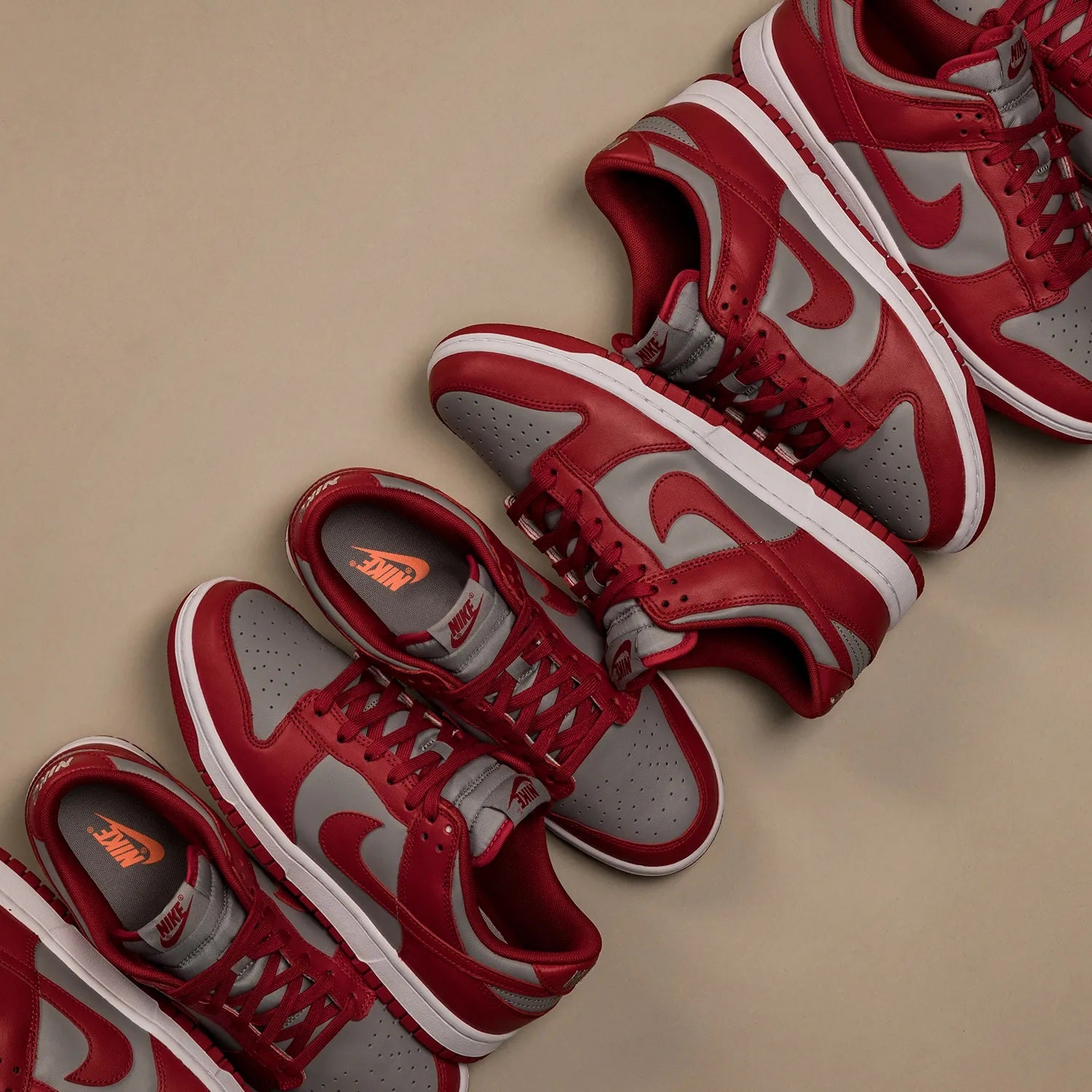 Nike Dunk Low Retro Medium Grey Varsity Red UNLV (2021) – SHATA STORE